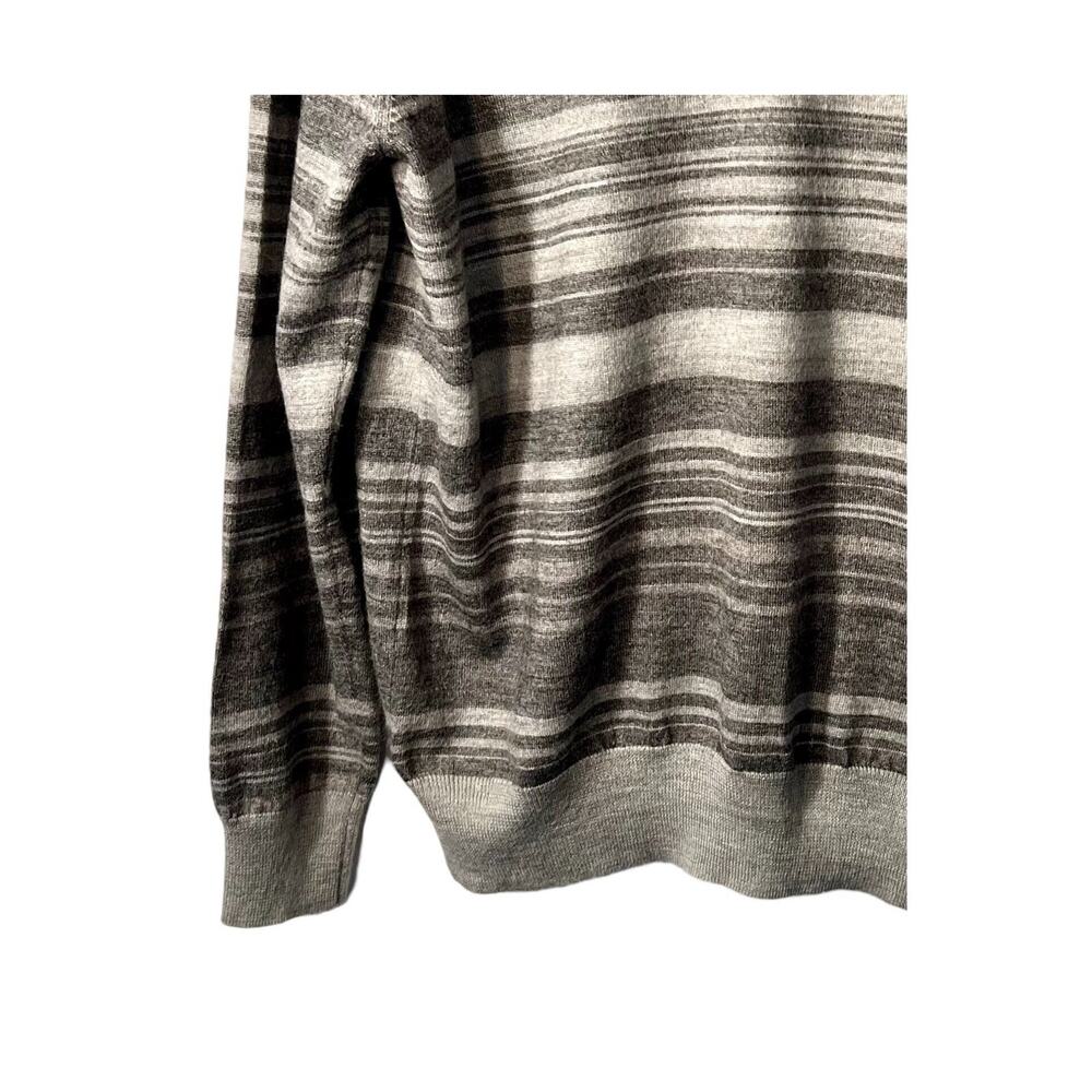 Calvin Klein Sweater Mens XL Gray Long Sleeve Merino Wool Lightweight Pullover - Picture 8 of 10